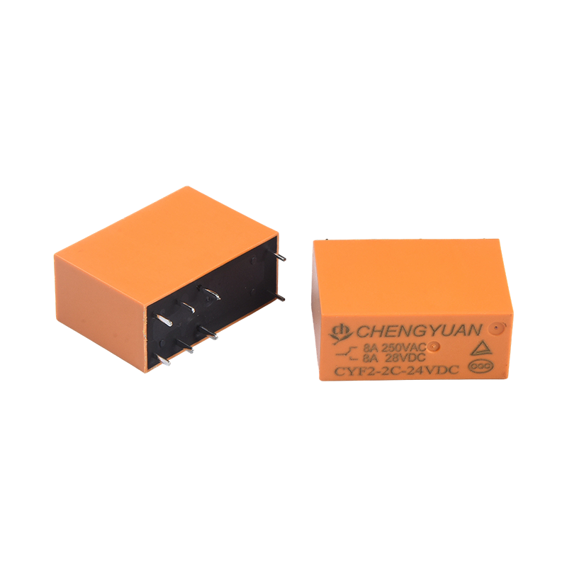 CYF2-relais, DPDT-relais, JQX-14F, 5A 250VAC-relais, 8A-relais, 8PIN PCB 0,54 W Relay.14F-vermogensrelais