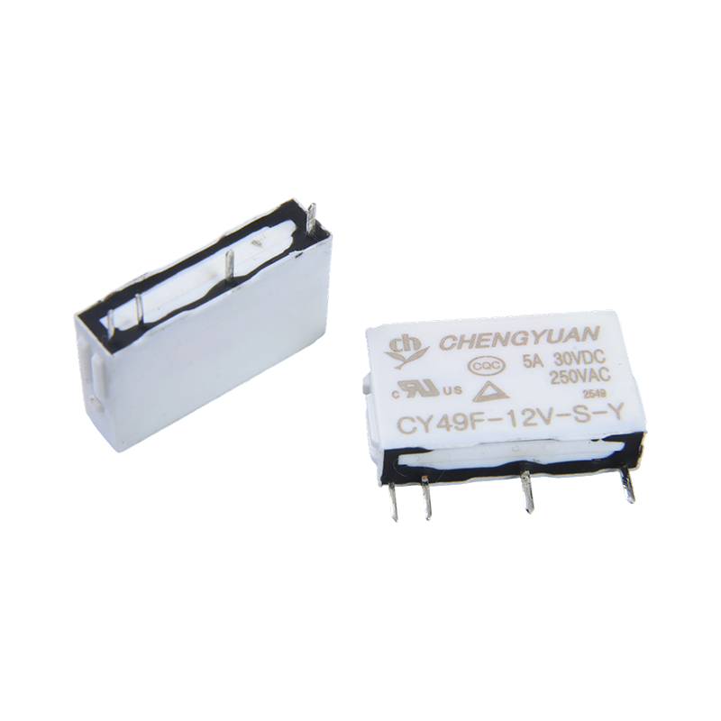CY49F-relais, slank vermogensrelais, 49F-relais, signaalrelais, 4-pins PCB 5A 0,12 W klein relais.