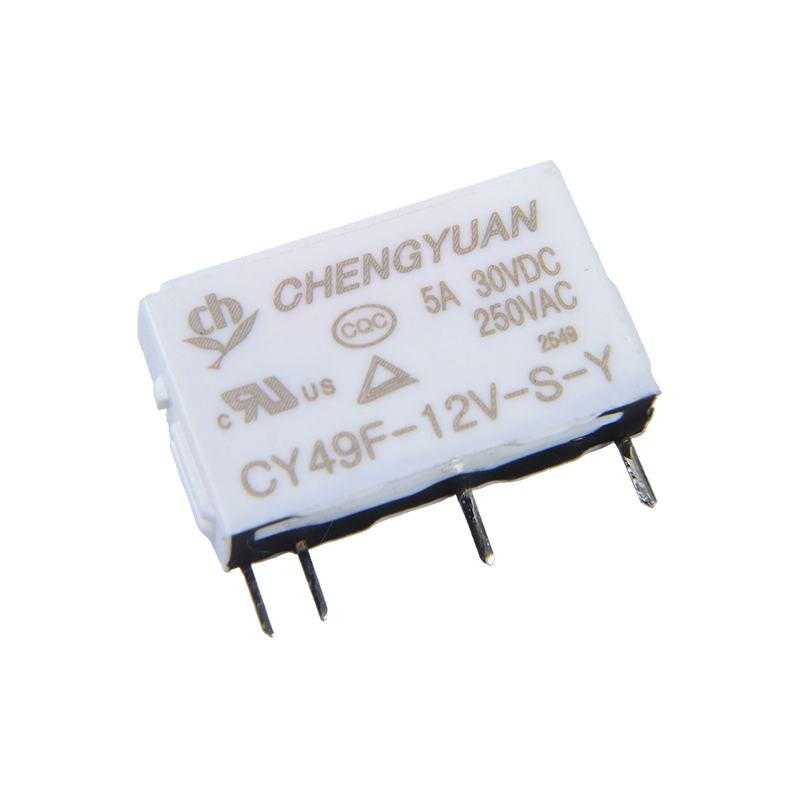 CY49F-relais, slank vermogensrelais, 49F-relais, signaalrelais, 4-pins PCB 5A 0,12 W klein relais.