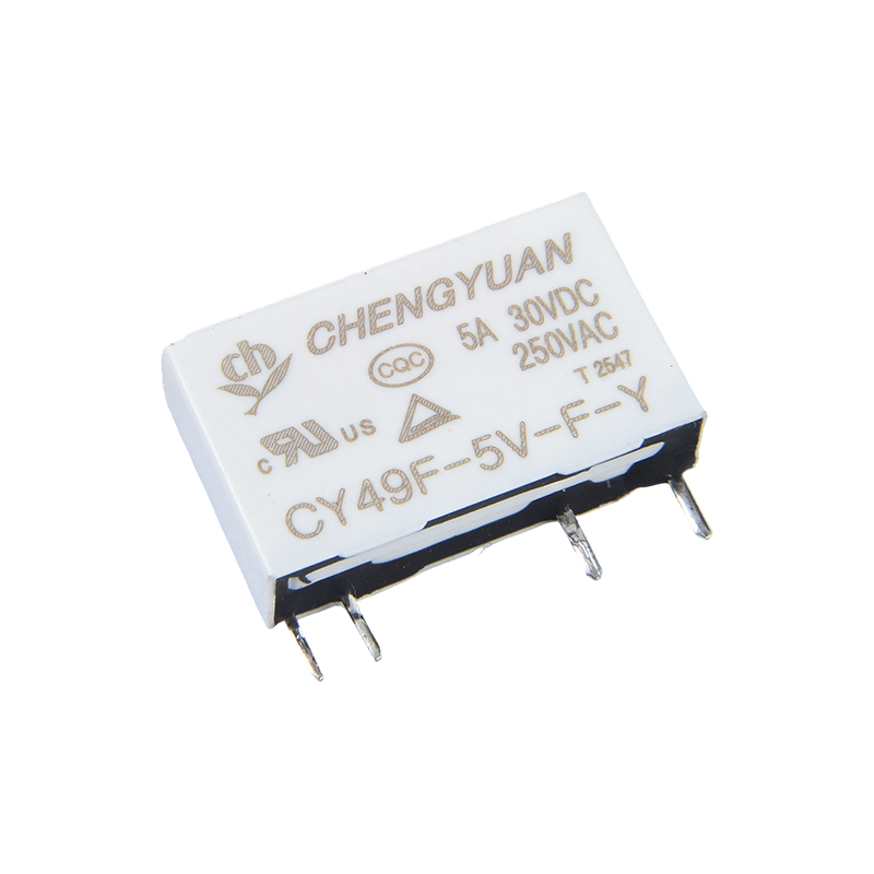 CY49F-relais, slank vermogensrelais, 49F-relais, signaalrelais, 4-pins PCB 5A 0,12 W klein relais.