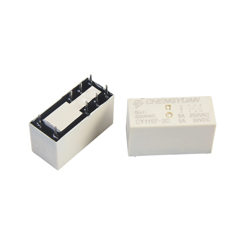 CY115F2 relais, DPDT PCB-relais, JQX-115F, 8A 0,4 W 8PIN relais, PCB 2C Relay.115F vermogensrelais