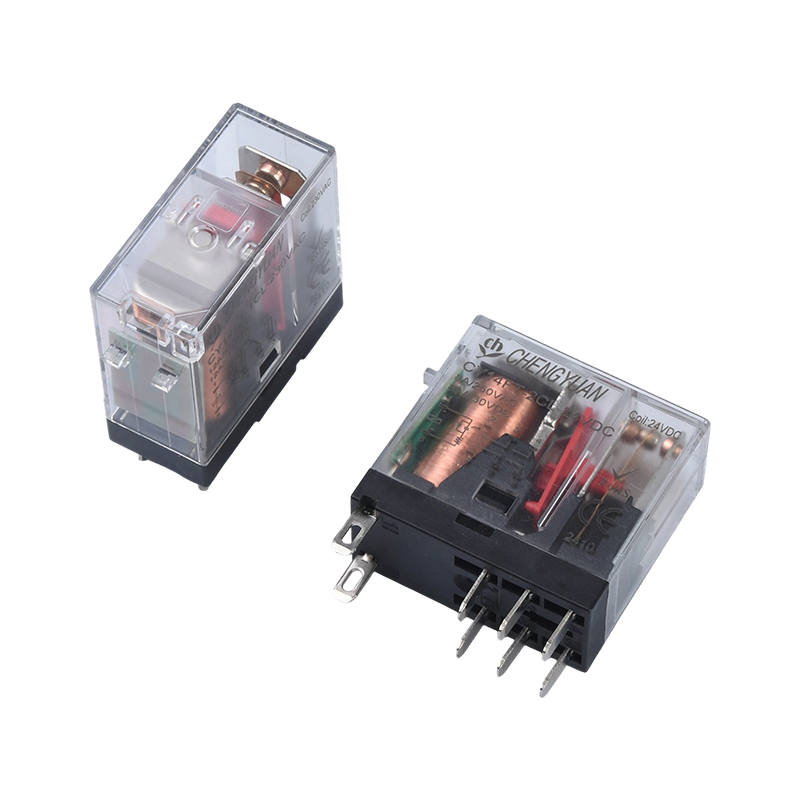 CY14FT-2CL relais, DPDT-relais, 14F breed voetrelais, 8A 5PIN vermogensrelais.