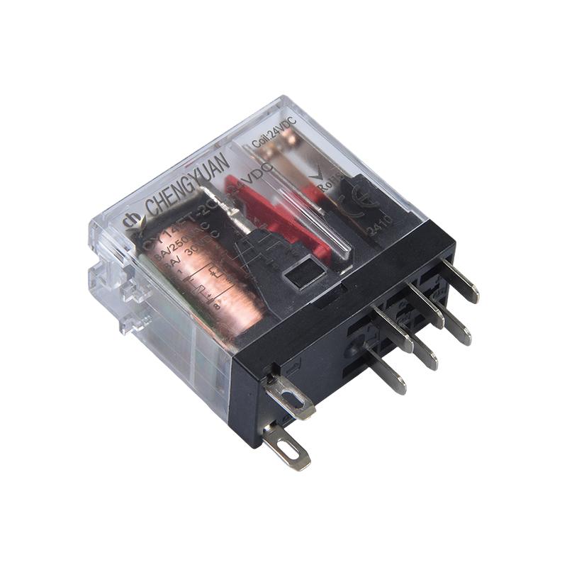 CY14FT-2CL relais, DPDT-relais, 14F breed voetrelais, 8A 5PIN vermogensrelais.