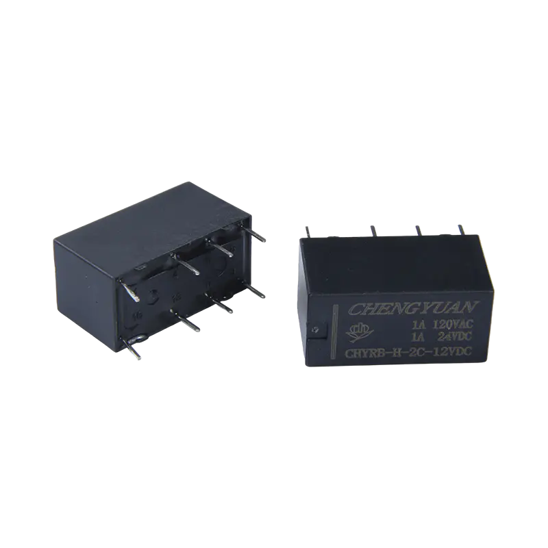 CHYRB-relais, 4078 relais, PCB 8-pins relais, JRC-19F, DPDT-signaalrelais, 0,15 W PCB klein 8-pins relais.