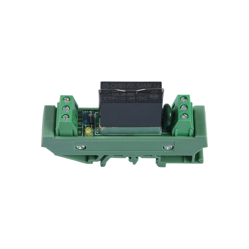 MCYF1 relaismodule, 14F railrelaismodule, 14F 10A industriële aansluitmodule.