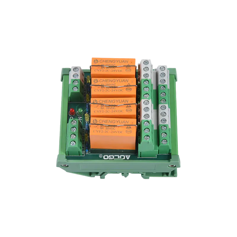 MCYF3 relaismodule, 14F railrelaismodule, 14F 16A industriële aansluitmodule.