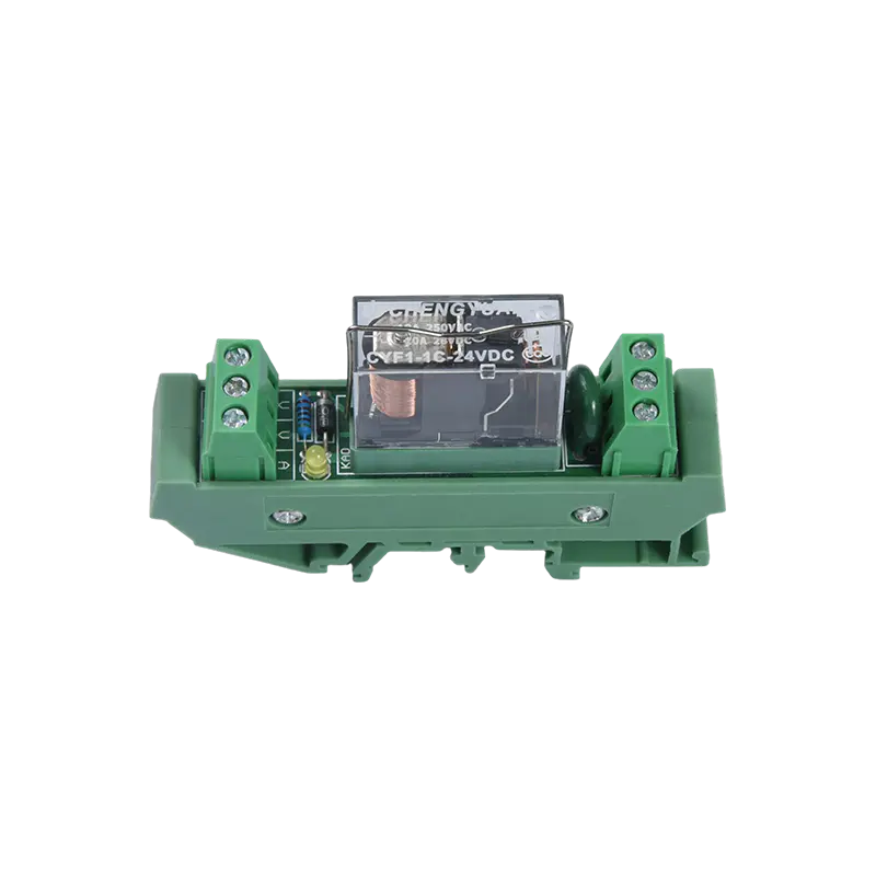 MCYF1 relaismodule, 14F railrelaismodule, 14F 10A industriële aansluitmodule.