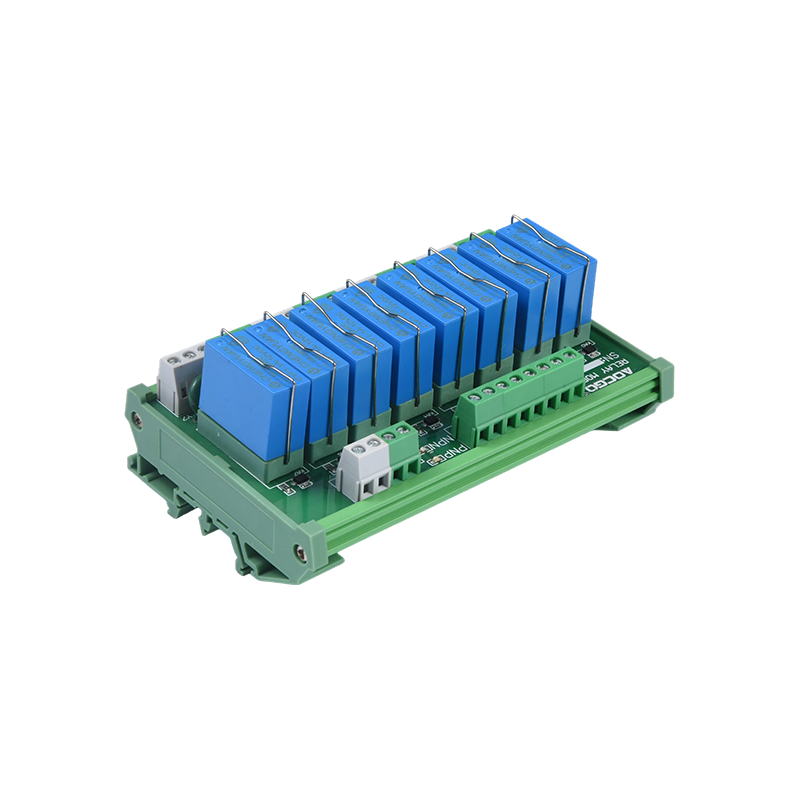 MCYF1 relaismodule, 14F railrelaismodule, 14F 10A industriële aansluitmodule.