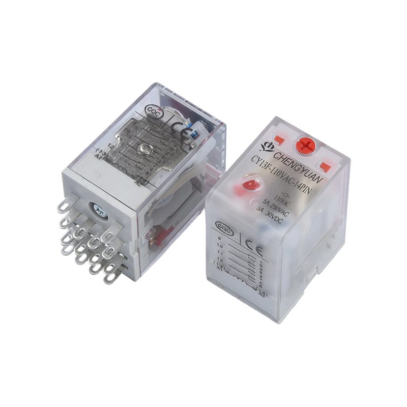 CY13F-relais, vermogensrelais 4PDT, JQX-13F, industrieel vermogensrelais, 4PDT/4Z, MY4 LY4.14PIN