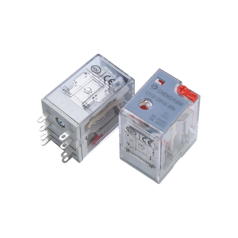 CY13F-relais, vermogensrelais DPDT, JQX-13F, industrieel vermogensrelais, DPDT/2Z, MY2 LY2.8PIN CY13F-relais, vermogensrelais DPDT, JQX-13F, industrieel vermogensrelais, DPDT/2Z, MY2 LY2.8PIN