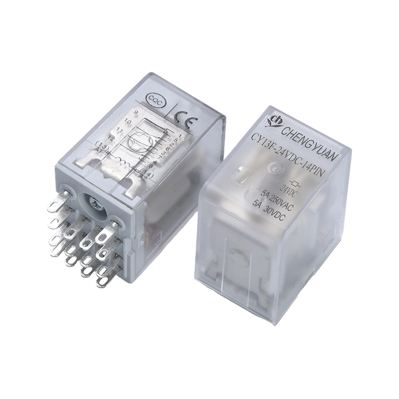 CY13F-relais, vermogensrelais 4PDT, JQX-13F, industrieel vermogensrelais, 4PDT/4Z, MY4 LY4.14PIN
